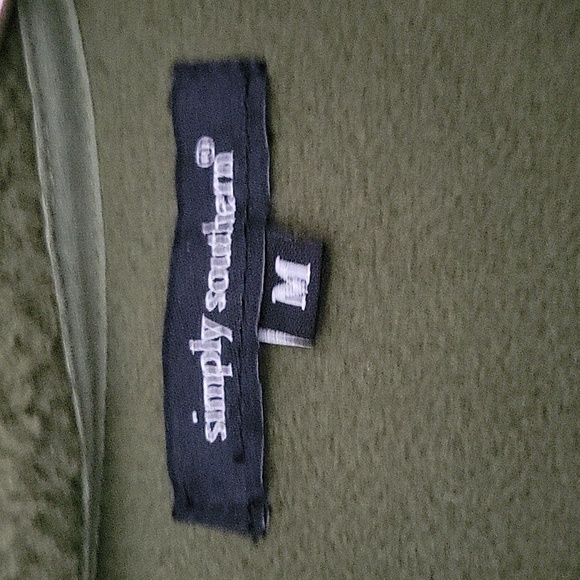 Simply Southern Men's Fleece Vest Green - Picture 5 of 7